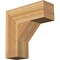 Ekena Millwork Traditional Block Rough Sawn Bracket, Western Red Cedar, 6"W x 18"D x 18"H BKT06X18X18TRA05RWR - alternate 1